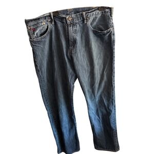 Polo Ralph Lauren Jeans Relaxed Fit Denim‎ Blue Red Logo Casual Mens